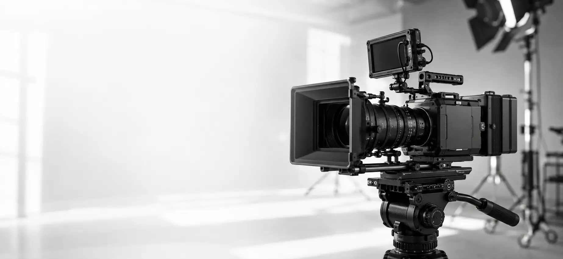 Przygotowany zestaw sprzętu filmowego do wynajmu